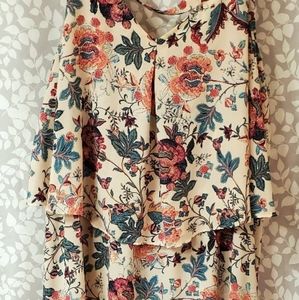 Ashley Nell Tipton Floral midi dress